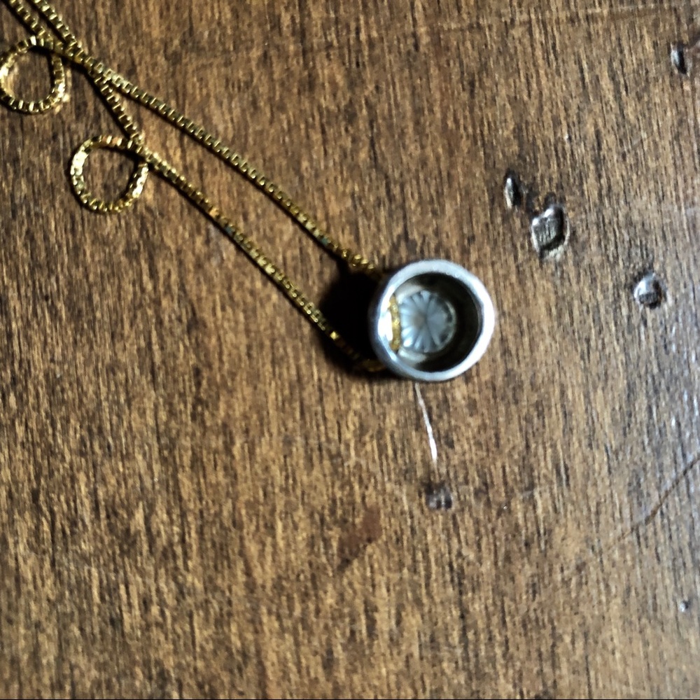 Diamond Cushion Cut Solitaire Necklace in 14k Gold - Picture 7 of 8
